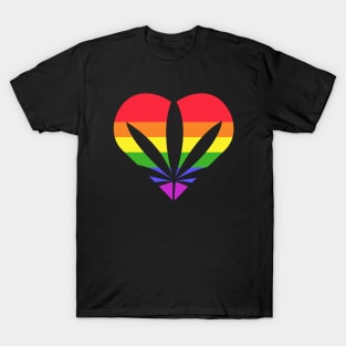 Pride Weed Heart T-Shirt